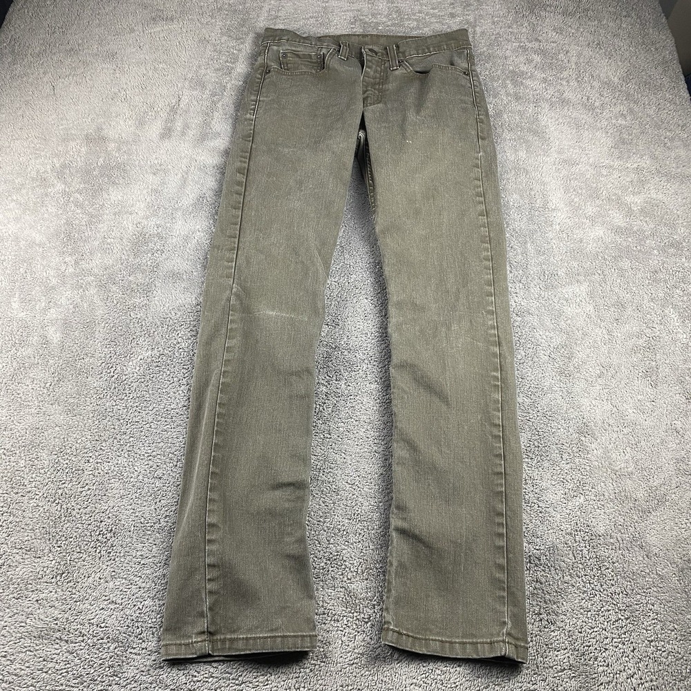 Levis‎ 511 Slim Straight Jeans Mens 29x32 Khaki Brown Low Rise